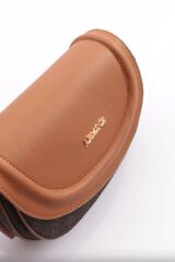 ARMİNE BAYAN ÇANTA 385 KAHVE  NOKTALI