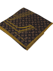 VUAL İPEK ŞAL LV MODEL  HARDAL KAHVE