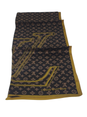 VUAL İPEK ŞAL LV MODEL  HARDAL KAHVE