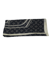 VUAL İPEK ŞAL LV MODEL  SİYAH KIRIK BEYAZ