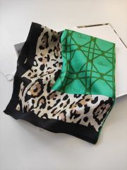 VUAL İPEK ŞAL SİYAH YEŞİL