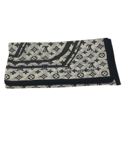 VUAL İPEK ŞAL LV MODEL BEYAZ SİYAH