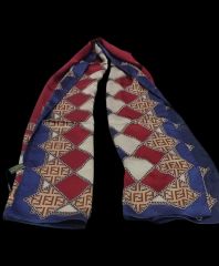 VUAL İPEK ŞAL LACİVERT  BORDO
