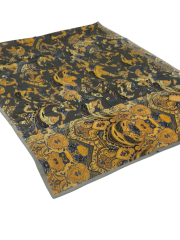 VUAL İPEK ŞAL ETNİK  DESEN GRİ