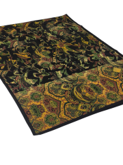 VUAL İPEK ŞAL ETNİK  DESEN SİYAH