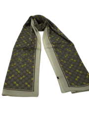 VUAL İPEK ŞAL G DESEN TAŞ KAHVERENGİ