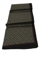 VUAL İPEK ŞAL G DESEN ACI KAHVE BORDO