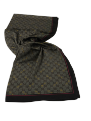 VUAL İPEK ŞAL G DESEN ACI KAHVE BORDO