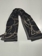 LOİS VOİTTON  KEMER ZİNCİR MODEL VUAL İPEK ŞAL  SİYAH KAHVE VİZON