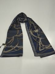 LOİS VOİTTON  KEMER ZİNCİR MODEL VUAL İPEK ŞAL  LACİVERT