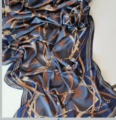 LOİS VOİTTON  KEMER ZİNCİR MODEL VUAL İPEK ŞAL  LACİVERT