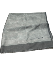 Aker Yaz Serinliği İpek Koton Şal -Bulut Deseni 7208777-472 Siyah Gri