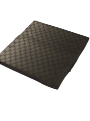 VUAL İPEK ŞAL LOGO DESEN KAHVE KREM