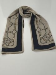 C DESEN KEMERLİ  VUAL İPEK ŞAL VİZON SİYAH