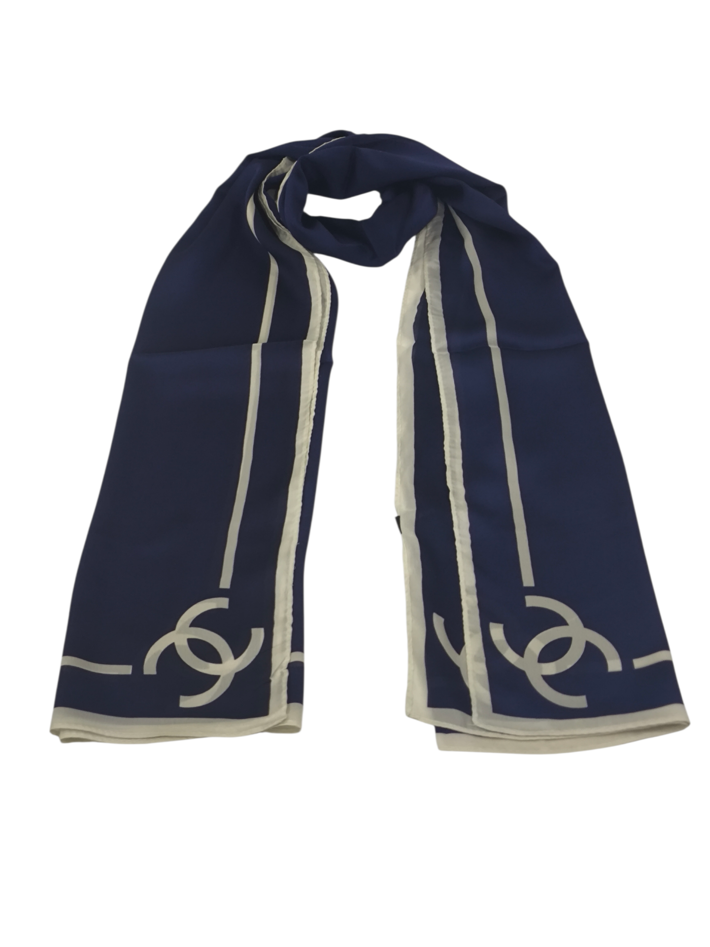 VUAL İPEK ŞAL C DESEN ORTASI BOŞ MODEL LACİVERT