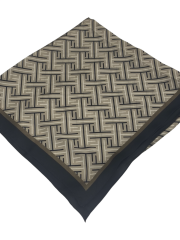 F  DESEN  VUAL İPEK ŞAL  KAHVE VİZON