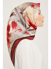 ARMİNE TİVİL İPEK EŞARP NOSTALJİ  9018-51