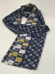 LV MODEL VUAL ŞAL LACİVERT GOLD