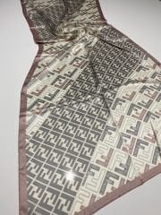 FENDİ VUAL İPEK ŞAL  F DESEN KREM PUDRA