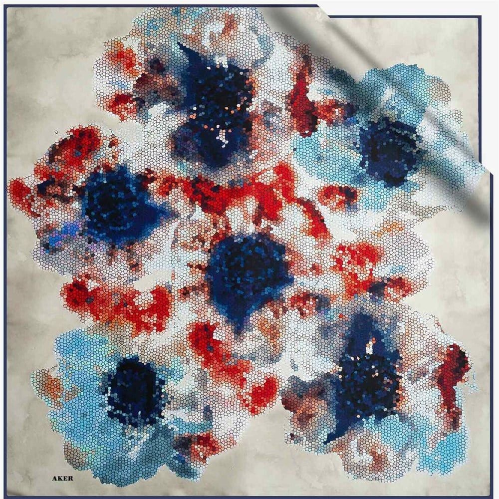 AKER TİVİL İPEK EŞARP 7948-923