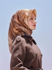 ARMİNE TİVİL İPEK EŞARP NOSTALJİ  9012-05