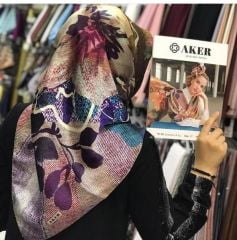 AKER NOSTALJİ TİVİL İPEK EŞARP 7781-932