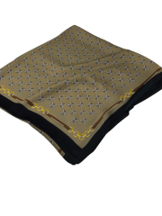 CELİNE C DESEN  VUAL İPEK ŞAL SİYAH GOLD