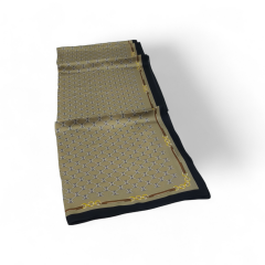 CELİNE C DESEN  VUAL İPEK ŞAL SİYAH GOLD