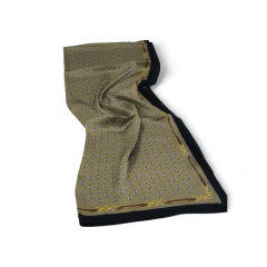 CELİNE C DESEN  VUAL İPEK ŞAL SİYAH GOLD