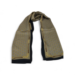 C DESEN  VUAL İPEK ŞAL SİYAH GOLD