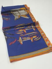 VUAL İPEK ŞAL KEMER  MODELİ SAKS TURUNCU