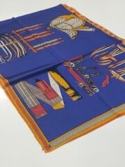 HERMES VUAL İPEK ŞAL KEMER  MODELİ SAKS TURUNCU
