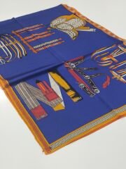 VUAL İPEK ŞAL KEMER  MODELİ SAKS TURUNCU