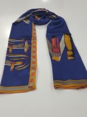 VUAL İPEK ŞAL KEMER  MODELİ SAKS TURUNCU