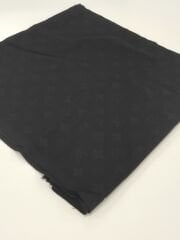 LV MODEL ÇİFT TARAFLI PAMUK JAKARLI ŞAL SİYAH