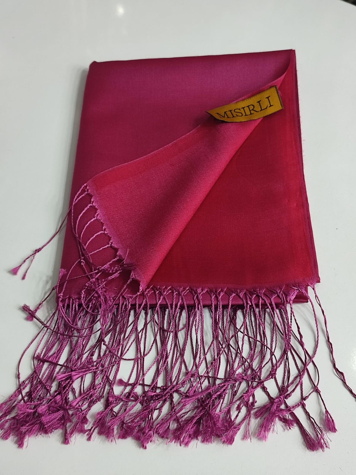 MISIRLI KOZA ŞAL KOYU PEMBE