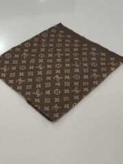 LV MODEL ÇİFT TARAFLI PAMUK JAKARLI ŞAL KAHVE KREM