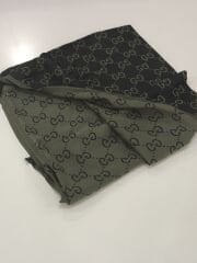 GUCCİ ÇİFT TARAFLI PAMUK JAKARLI ŞAL HAKİ YEŞİL