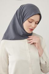 LEVİDOR PAMUK KARE CAZ EŞARP  ANTRASİT