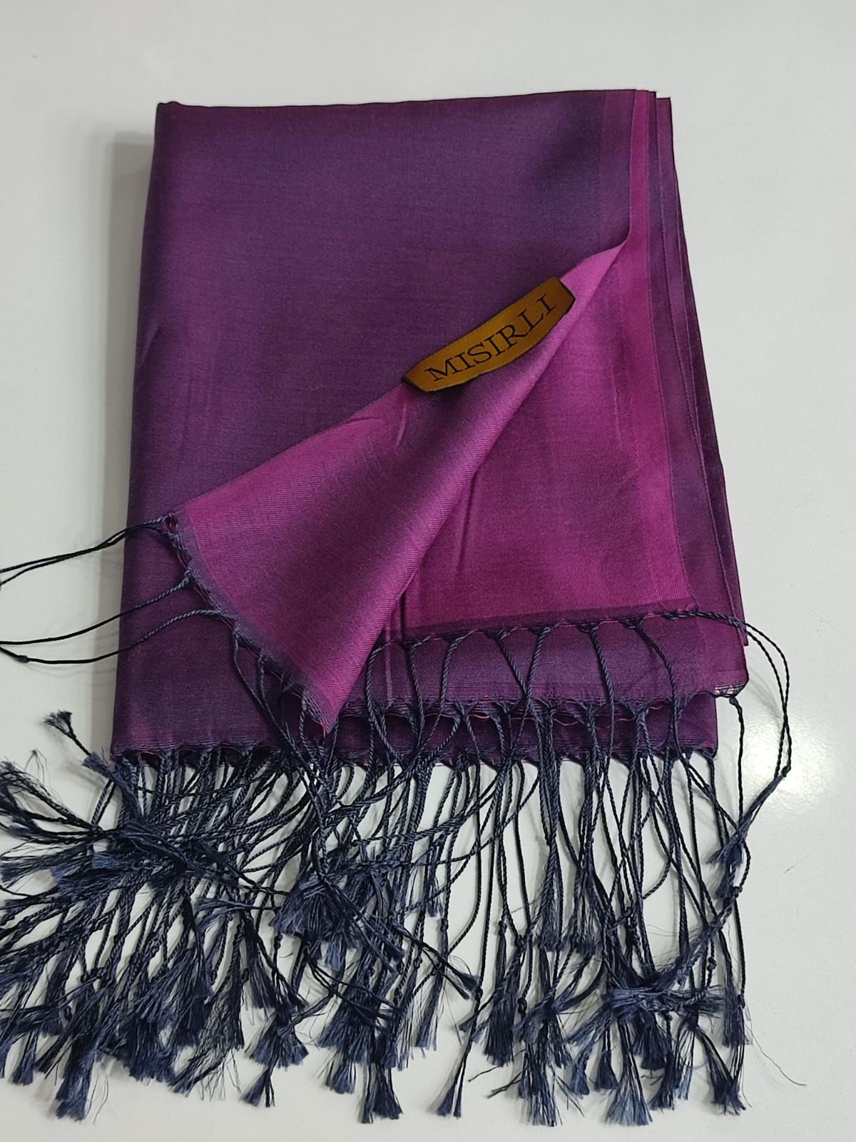 MISIRLI KOZA ŞAL  MOR FUŞYA