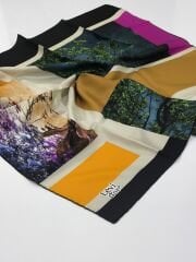 LEVİDOR TİVİL İPEK EŞARP 1007-1