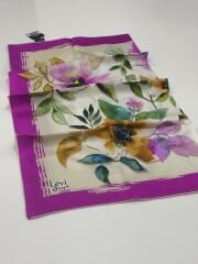 LEVİDOR TİVİL İPEK EŞARP FUŞYA  0490-1