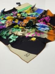 LEVİDOR TİVİL İPEK EŞARP ÇİÇEKLİ 1006-1