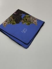 LEVİDOR TİVİL İPEK EŞARP SAKS MAVİSİ  1002-1