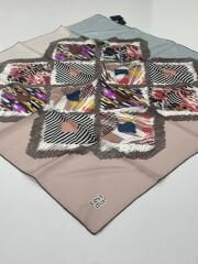 LEVİDOR TİVİL İPEK EŞARP PUDRA 0170-1