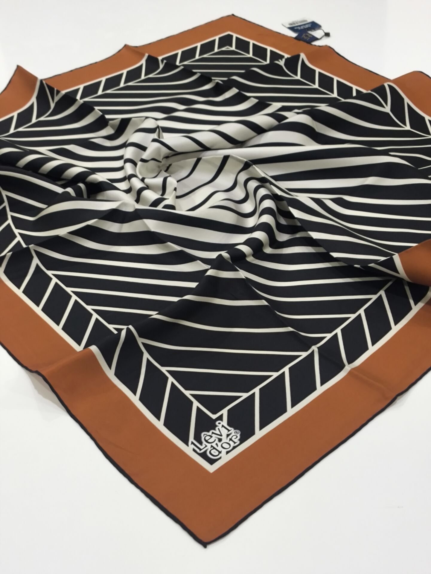 LEVİDOR TİVİL İPEK EŞARP KİREMİT 0797-1