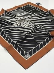 LEVİDOR TİVİL İPEK EŞARP KİREMİT 0797-1