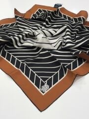 LEVİDOR TİVİL İPEK EŞARP KİREMİT 0797-1