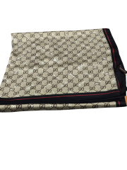 VUAL İPEK ŞAL G DESEN SİYAH VİZON