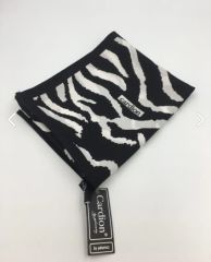 CARDİON MEDİNE İPEĞİ ŞAL ZEBRA DESEN SİYAH